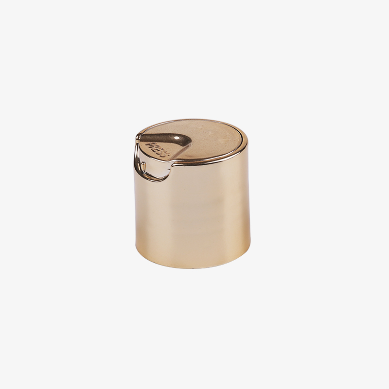 Disc Top Press Cover For Cosmetic Bottles